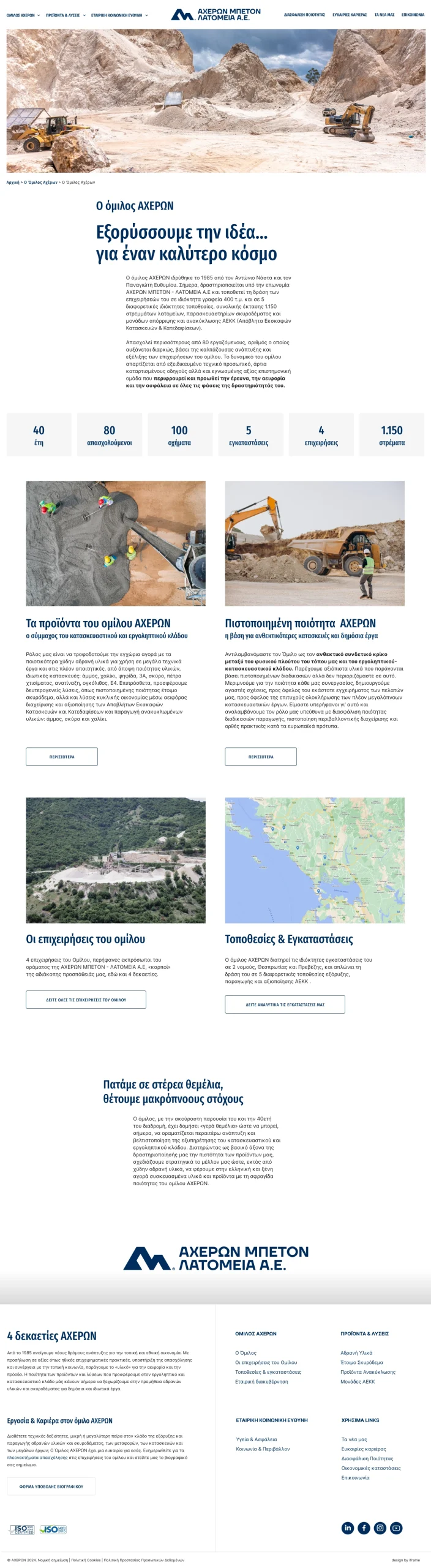ιστοσελίδα Ομίλου Αχέρων about page